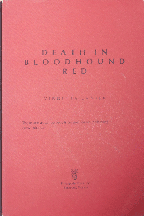 Item #002401 Death in Bloodhound Red. Virginia Lanier