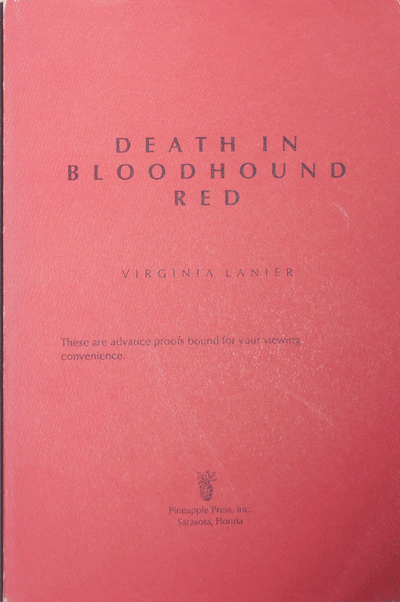 Item #002401 Death in Bloodhound Red. Virginia Lanier.