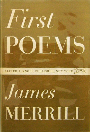 Item #004314 First Poems. James Merrill