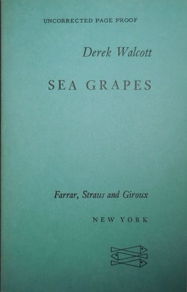 Item #005198 Sea Grapes. Derek Walcott
