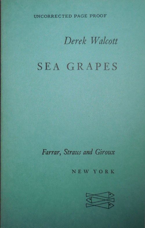 Item #005198 Sea Grapes. Derek Walcott.