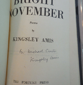 Bright November (Inscribed First Book)