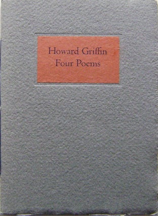 Item #006637 Four Poems. Howard Griffin