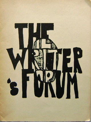 Item #006731 The Writer's Forum. James Tate, Gerard, Malanga, William, Matthews, Susan Fromberg...