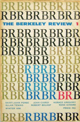 Item #006799 The Berkeley Review Number 1 Winter 1956. John Ciardi, Horace, Gregory, Allan, Temko