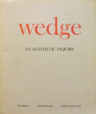 Item #007504 Wedge #1 An Aesthetic Inquiry (Art Journal). Joseph Art - Beuys, Kathy, Acker