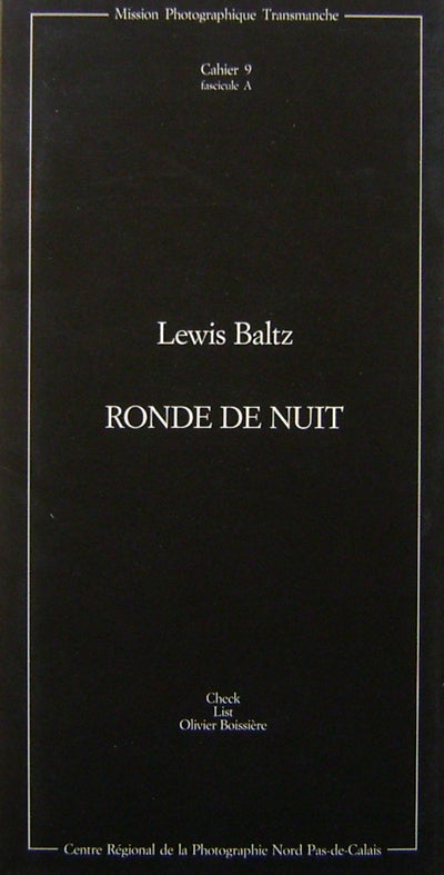 Item #008232 Ronde De Nuit. Lewis Photography - Baltz.
