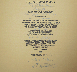 The Electric Alphabet (Elektricka Abeceda)