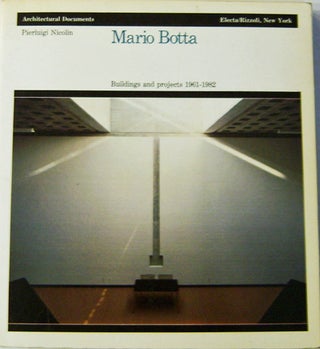 Item #008318 Buildings and Projects 1961-1982. Mario Architecture - Botta
