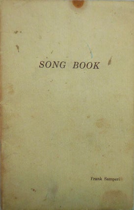 Item #008514 Song Book. Frank Samperi