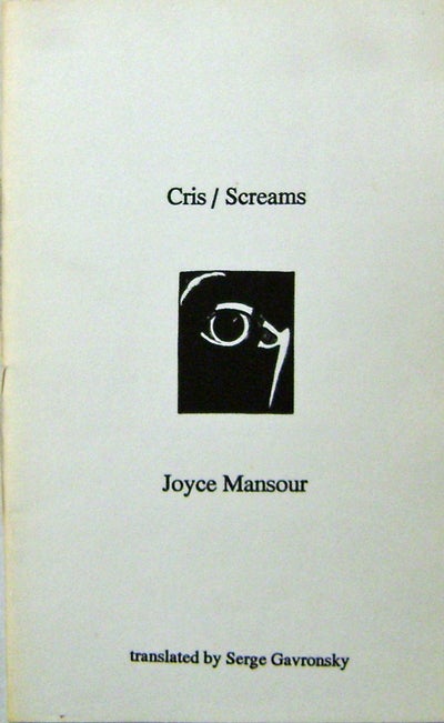 Item #008607 Cris / Screams. Joyce Mansour.
