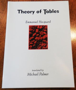 Item #009438 Theory of Tables. Emmanuel Hocquard, Michael Palmer