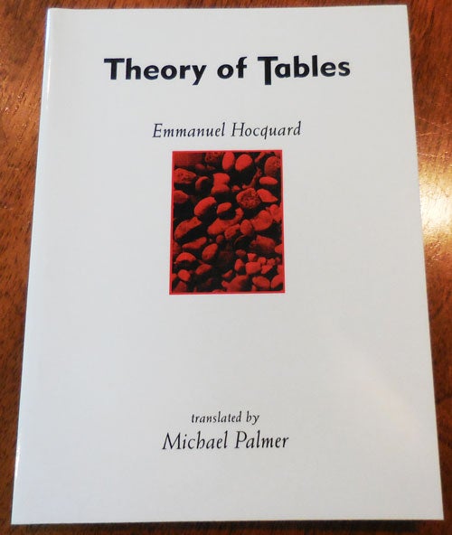 Item #009438 Theory of Tables. Emmanuel Hocquard, Michael Palmer.