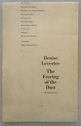 Item #009510 The Freeing of the Dust. Denise Levertov