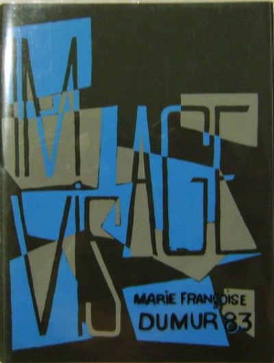 Item #11562 Image / Visage. Marie Francoise Artist Book - Dumur.