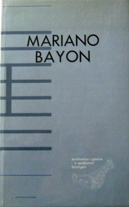 Item #11602 Mariano Bayon Architektur 1991. Mariano Architecture - Bayon