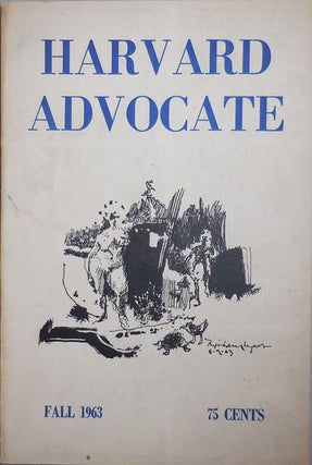 Item #11957 Harvard Advocate Fall 1963 Issue Volume XCVIII, Number 1. Robert Grenier, Sidney,...