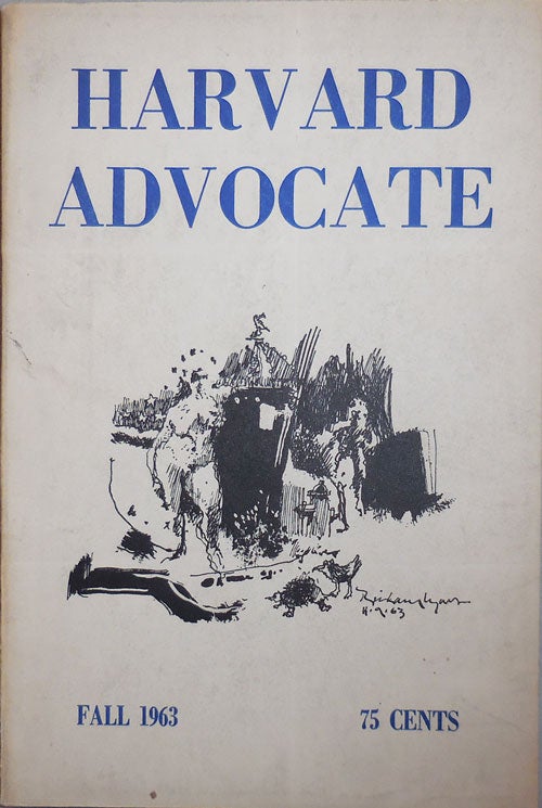 Item #11957 Harvard Advocate Fall 1963 Issue Volume XCVIII, Number 1. Robert Grenier, Sidney, Goldfarb.