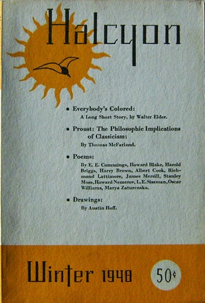Item #12018 Halcyon Winter 1948. E. E. Cummings, James, Merrill, Howard, Nemerov