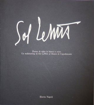 Item #12419 Sol Lewitt; Forme di righe in bianco e nero Un walldrawing di Sol Lewitt al Museo di...