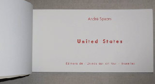 Item #12576 United States (Signed). Andre Artist Book - Spears, Jean-Marc Scanreigh