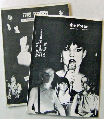 Item #13125 The Poser - A Photozine Issues One and Two. Iggy Pop Punk Zine - The Clash, Gloria Mundi etc.
