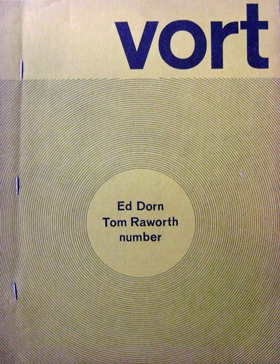 Item #13357 VORT #1 (Inscribed). Ed Dorn, Tom Raworth.