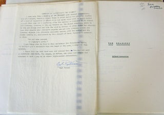 Item #13432 Xeroxed Manuscript of The Orangery with Typed Signed Letter from the Publisher and a...
