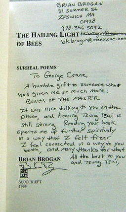 The Hailing Light of Bees (Inscribed); Surreal Poems