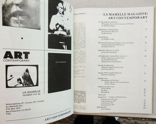 Item #14023 La Mamelle Magazine: Art Contemporary. Hal Fischer Richard Alpert, Geoffrey Cook,...