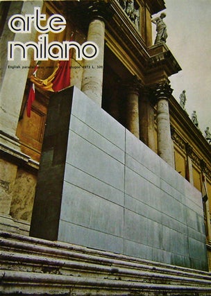 Item #14063 Arte Milano Giugno 1973 Issue. Nicola Carrino Art Magazine - Tony Smith