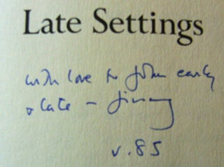 Late Settings; Poems (Inscribed)