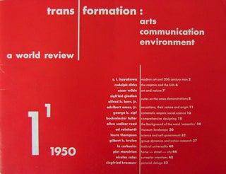 Item #15960 Trans / Formation: Arts Communication Environment 1; A World Review. Le Corbusier Ad...