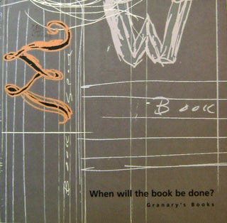Item #15970 When will the book be done? Steven Artist Books - Clay
