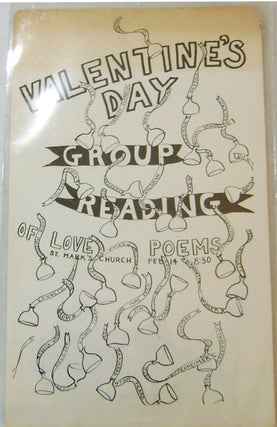 Item #16019 Valentine's Day Group Reading of Love Poems (Poster / Flyer). George Poetry Flyer -...