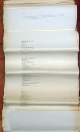 Maya; Works 1959 - 1969 (Long Galley Proof Sheets with Original Jonathan Cape Contract)