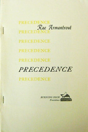 Item #16255 Precedence (Proof Copy for Review). Rae Armantrout