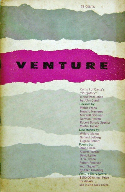 Item #16456 Venture Vol. 3 Nos. 1 & 2 (Double Issue). Joseph J. Friedman, Robert Peterson Howard Nemerov, John Ciardi, Allen Ginsberg.