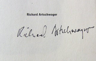 Richard Artschwager Texts and Interviews (Signed)