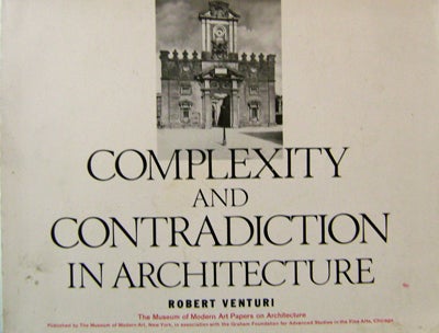 Item #16767 Complexity and Contradiction In Architecture. Robert Architecture - Venturi.