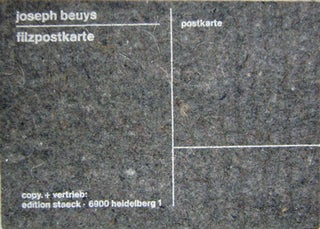 Item #17075 Joseph Beuys Filzpostkarte. Joseph Art Multiple - Beuys