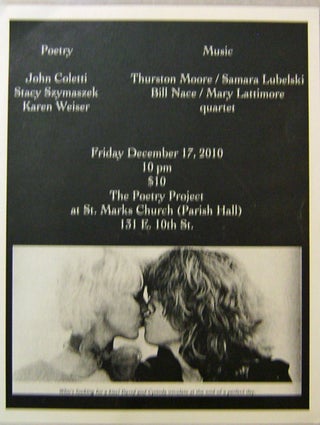 Item #17464 Announcement Flyer for an eveneing of poetry and music at St. Marks Church Friday,...