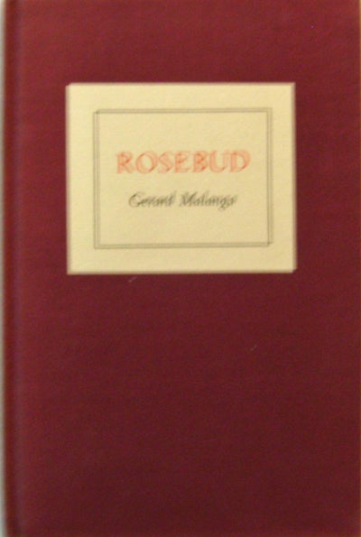Item #17623 Rosebud (Signed Limited Edition). Gerard Malanga.