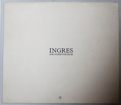Item #18026 Ingres and Other Parables. John Artist Book - Baldessari.