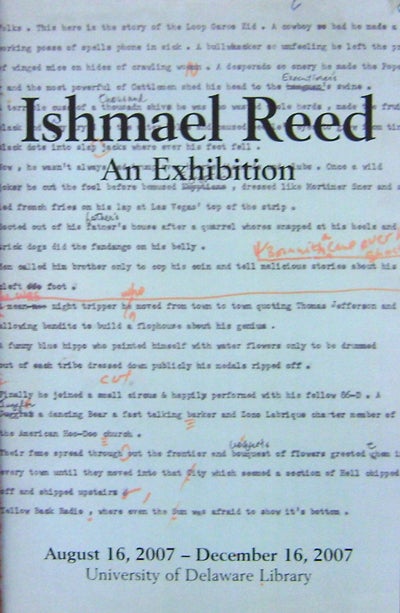 Item #18251 Ishmael Reed An Exhibition (Poster). Ishmael Reed.