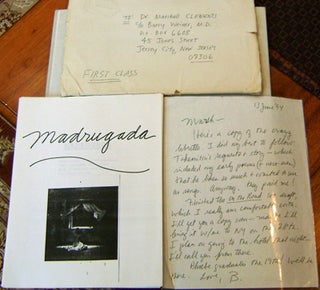 Item #18281 Madrugada (Libretto with One Page A.L.S.). Barry Gifford