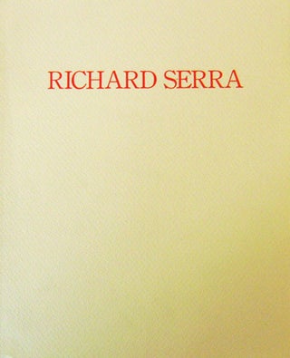 Item #18438 Richard Serra Wall Props. Richard Art - Serra