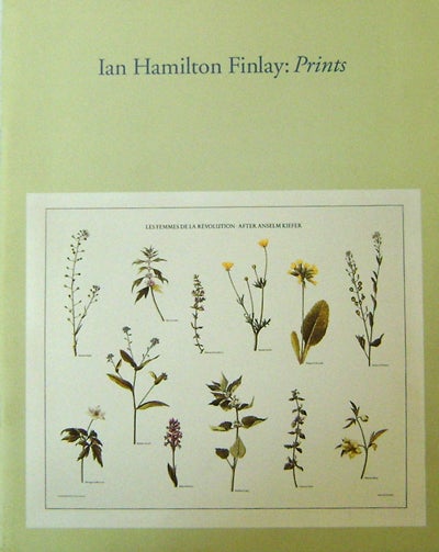 Item #18708 Ian Hamilton Finlay: Prints. Prudence Art - Carlson, Ian Hamilton Finlay.