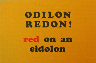 Item #18836 Paint Slash For Redon's Birthday (Poetry Postcard). Jonathan Williams