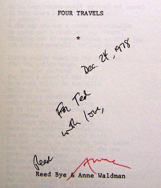 Four Travels (Inscribed Copy)